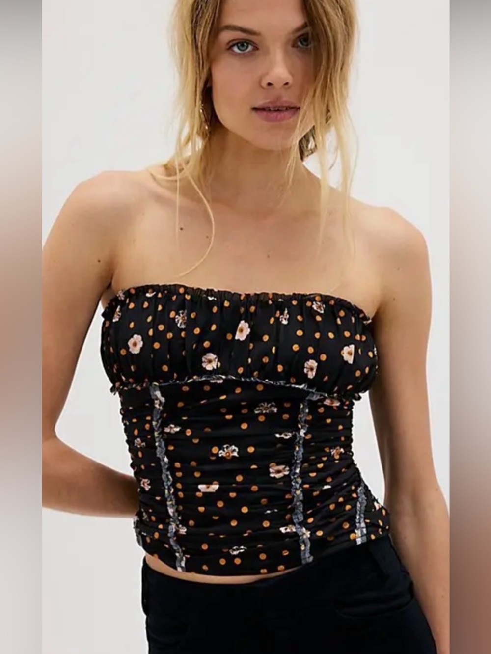 Free People Scottie printed tube top